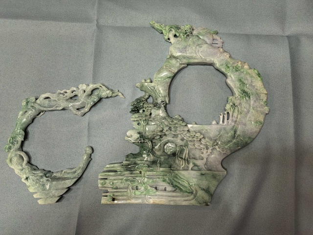 古玩玉器翡翠雕“前程似錦”擺件真品鑒賞圖