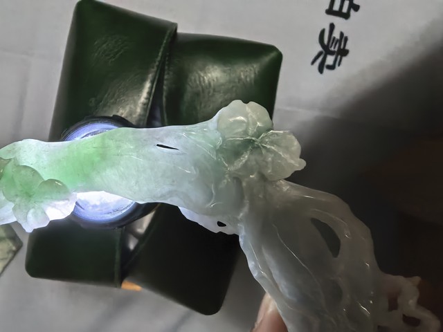 古玩玉器翡翠雕“前程似錦”擺件真品鑒賞圖