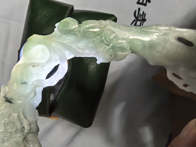 古玩玉器翡翠雕“前程似錦”擺件真品鑒賞圖
