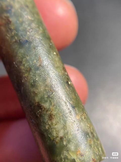 古玩玉器玉管珠真品鑒賞圖