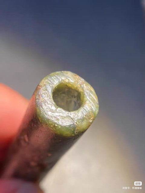 古玩玉器玉管珠真品鑒賞圖