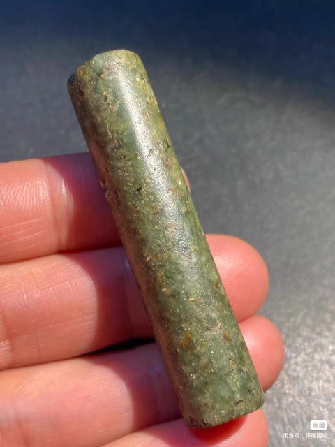 古玩玉器玉管珠真品鑒賞圖