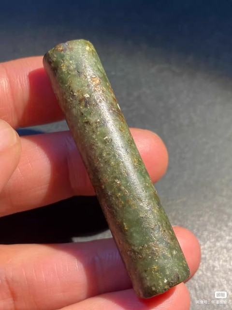 古玩玉器玉管珠真品鑒賞圖