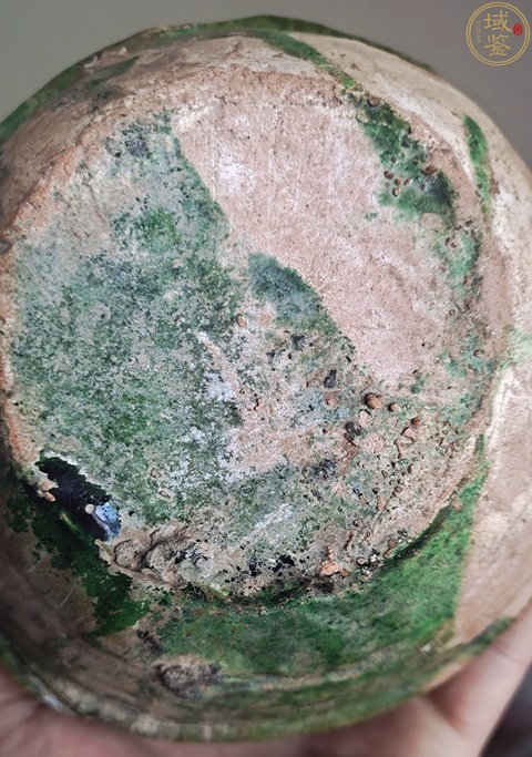 古玩陶瓷遼綠釉皮囊壺真品鑒賞圖