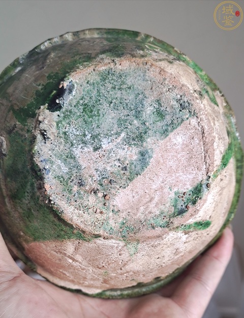 古玩陶瓷遼綠釉皮囊壺真品鑒賞圖