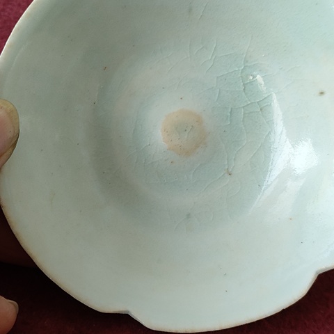 古玩陶瓷湖田窯影青釉葵口盞拍賣，當前價格3800元