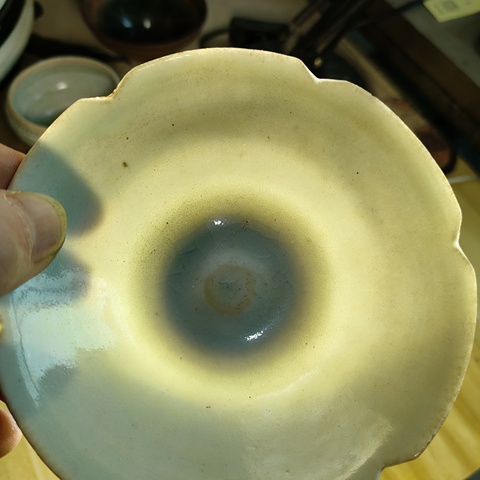 古玩陶瓷湖田窯影青釉葵口盞拍賣，當前價格3800元