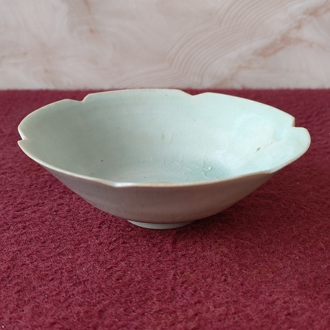 古玩陶瓷湖田窯影青釉葵口盞拍賣，當前價格3800元