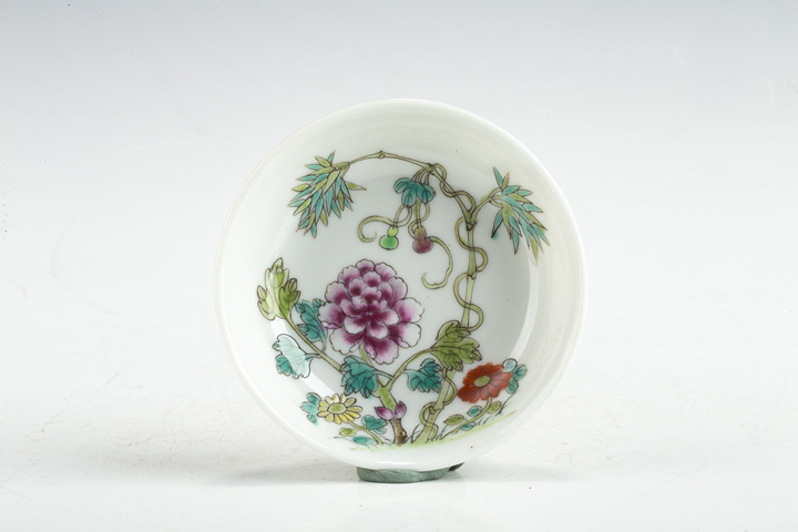 古玩陶瓷民國·粉彩福祿富貴紋筆舔真品鑒賞圖