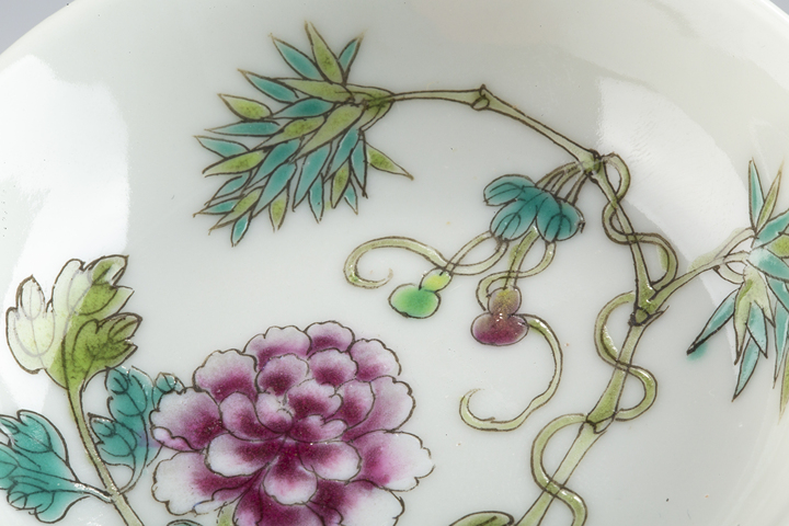 古玩陶瓷民國·粉彩福祿富貴紋筆舔真品鑒賞圖