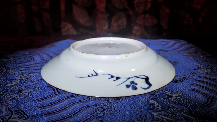 古玩陶瓷清康熙·青花人物故事紋折沿盤真品鑒賞圖