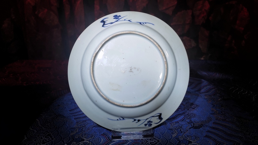 古玩陶瓷清康熙·青花人物故事紋折沿盤真品鑒賞圖