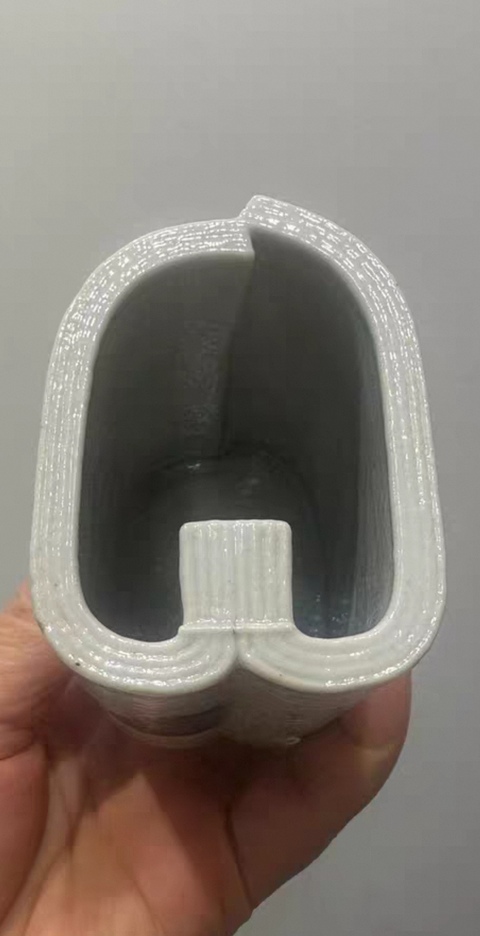 古玩陶瓷書卷型文房筆筒真品鑒賞圖