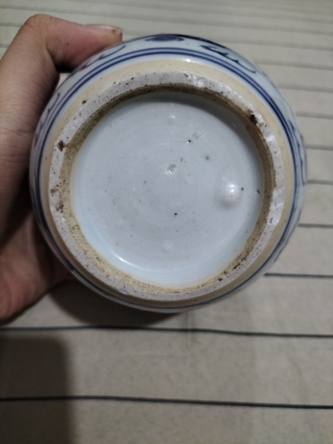 古玩陶瓷青花鳳紋罐，疑似復窯真品鑒賞圖