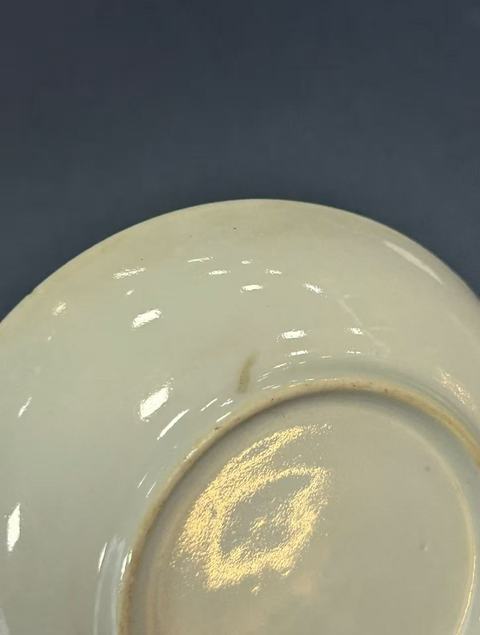 古玩陶瓷清雍正 粉彩牡丹公雞盤真品鑒賞圖