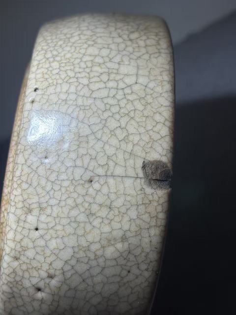 古玩陶瓷哥釉筆洗真品鑒賞圖