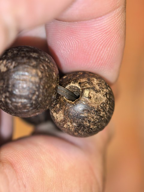 古玩字畫沉香圓珠手串真品鑒賞圖