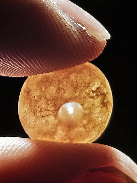 古玩玉器老水晶珠真品鑒賞圖