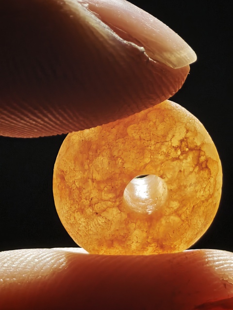 古玩玉器老水晶珠真品鑒賞圖