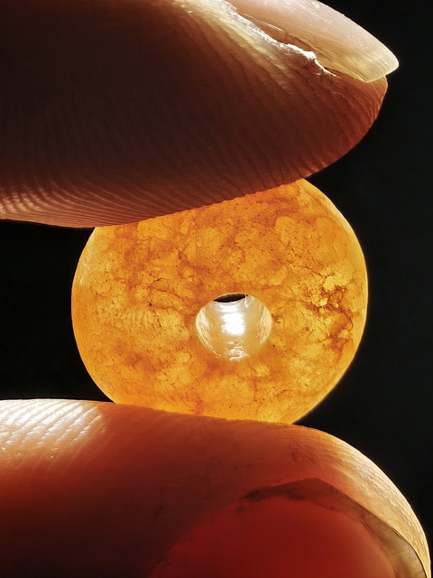 古玩玉器老水晶珠真品鑒賞圖