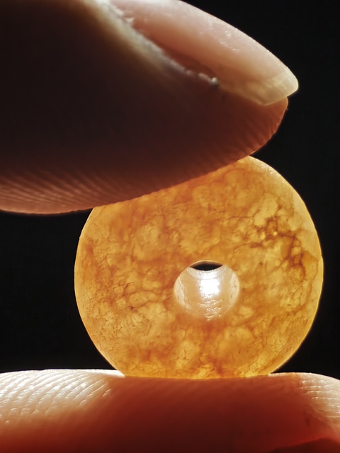 古玩玉器老水晶珠真品鑒賞圖