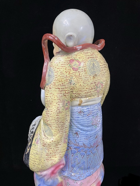 古玩陶瓷民國大號壽星塑像拍賣，當前價格688元