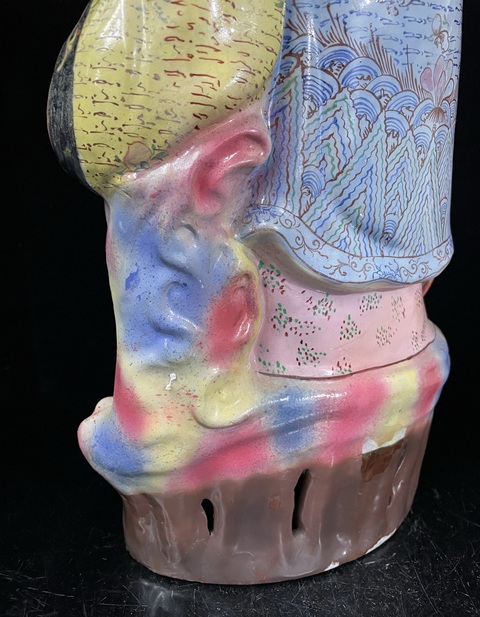 古玩陶瓷民國大號壽星塑像拍賣，當前價格688元