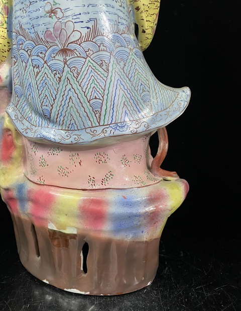 古玩陶瓷民國大號壽星塑像拍賣，當前價格688元