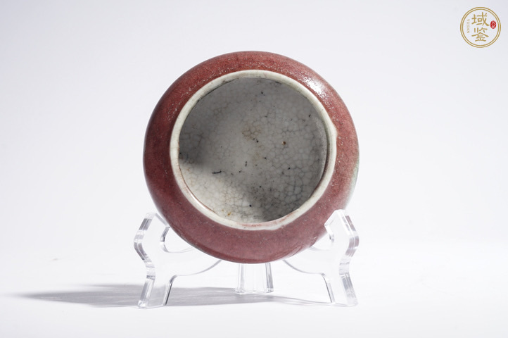 古玩陶瓷窯變釉三羊開泰紋洗真品鑒賞圖