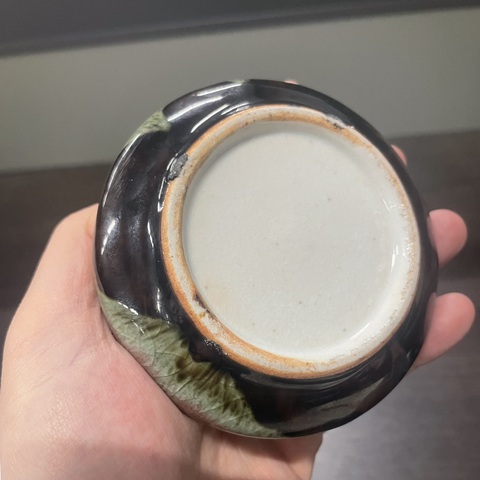 古玩陶瓷窯變釉三羊開泰紋洗真品鑒賞圖