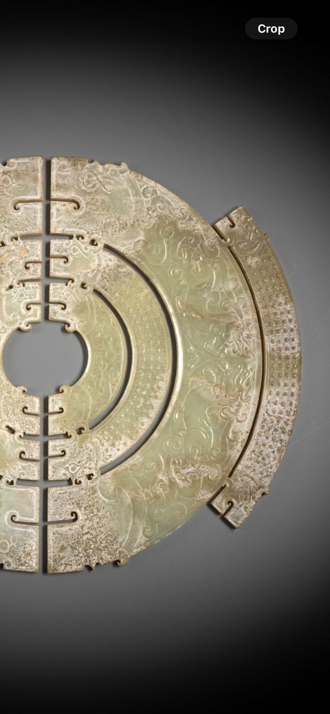 古玩玉器仿古玉璧真品鑒賞圖