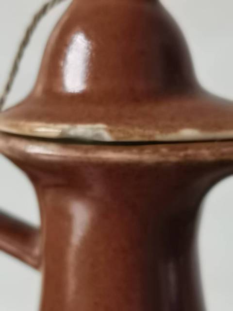 古玩陶瓷紫金釉執(zhí)壺真品鑒賞圖