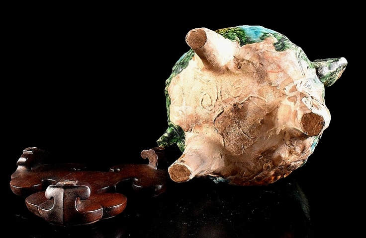 古玩陶瓷元末明初山西三彩爐真品鑒賞圖