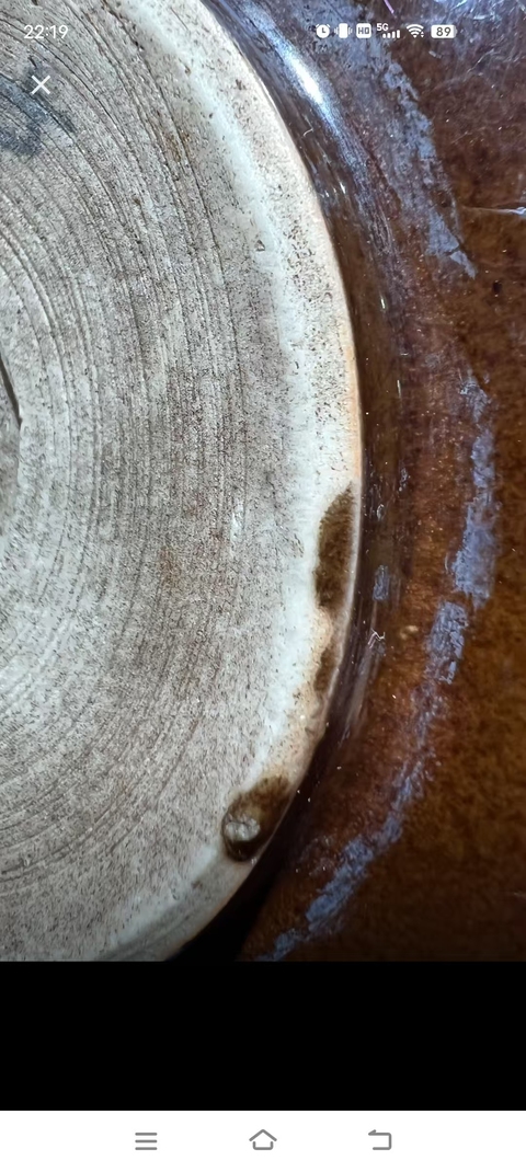 古玩陶瓷日本明治紫金釉窯變香爐真品鑒賞圖