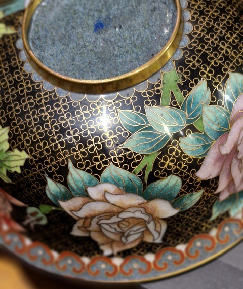 古玩銅器景泰藍(lán)碗真品鑒賞圖