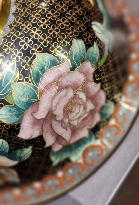 古玩銅器景泰藍(lán)碗真品鑒賞圖