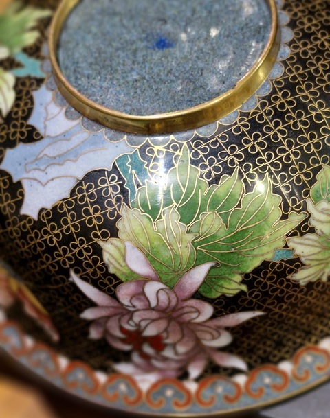 古玩銅器景泰藍(lán)碗真品鑒賞圖