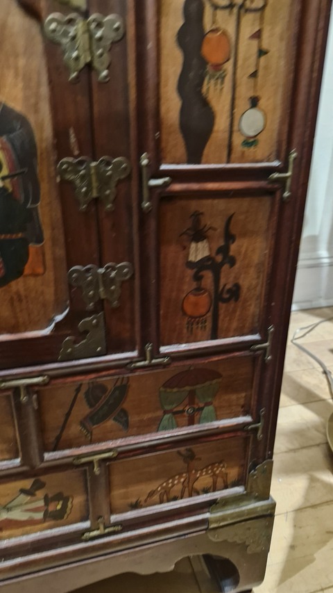 古玩雜項邊柜真品鑒賞圖