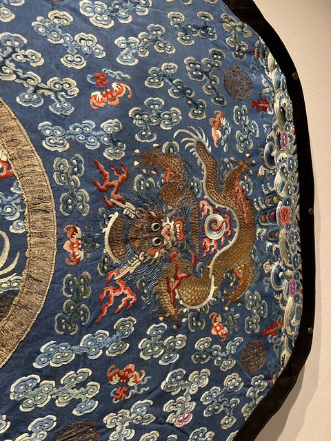 古玩雜項龍紋繡片真品鑒賞圖