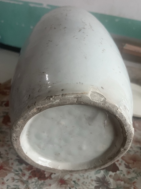 古玩陶瓷粉彩博古花卉紋獅耳大瓶真品鑒賞圖