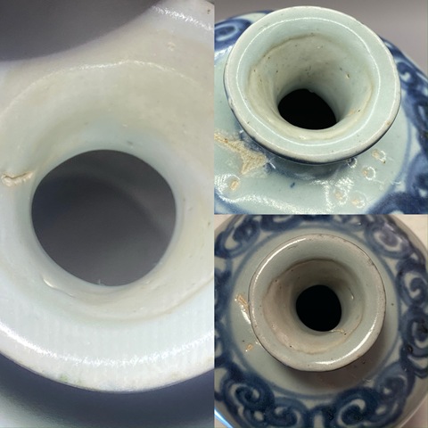 古玩陶瓷明中期 青花花卉紋梅瓶真品鑒賞圖