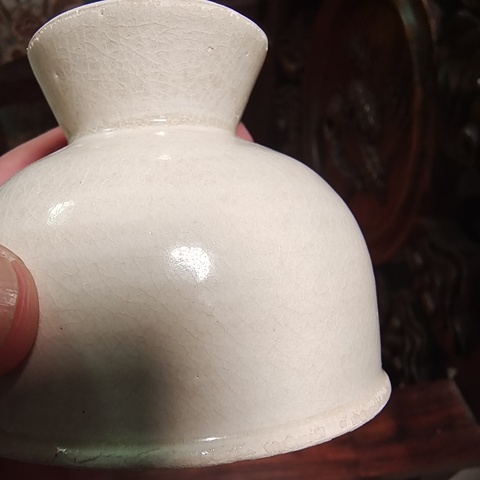 古玩陶瓷南宋青白瓷高足碗真品鑒賞圖