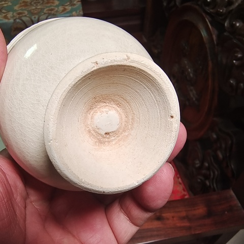 古玩陶瓷南宋青白瓷高足碗真品鑒賞圖