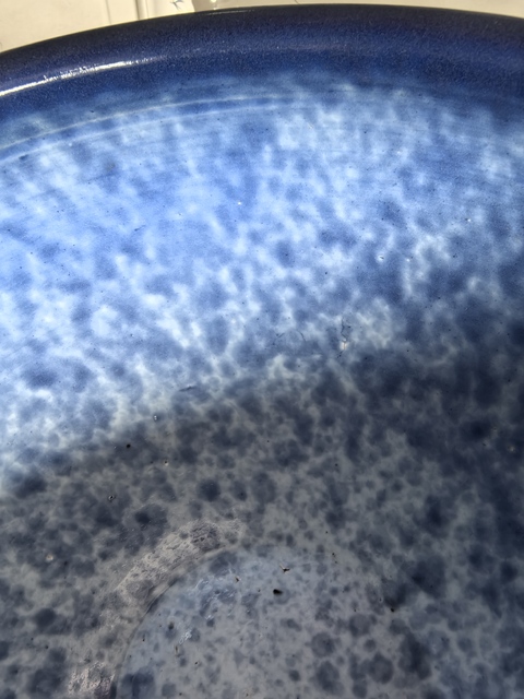 古玩陶瓷霽藍釉案缸，注意品相真品鑒賞圖