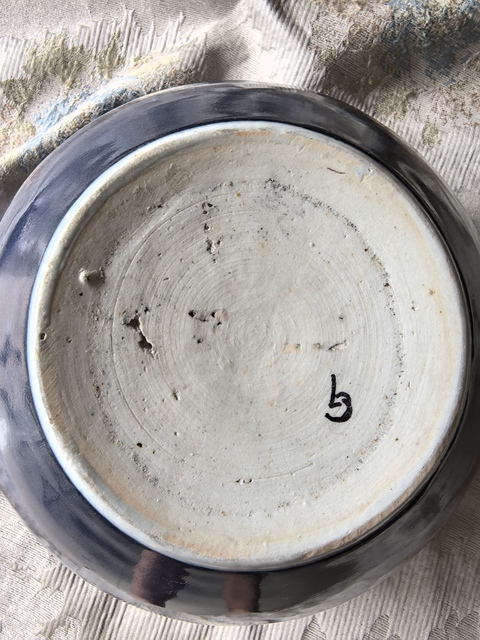 古玩陶瓷霽藍釉案缸，注意品相真品鑒賞圖