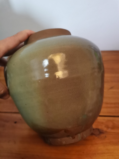 古玩陶瓷元明時期龍泉青瓷罐拍賣，當前價格316元