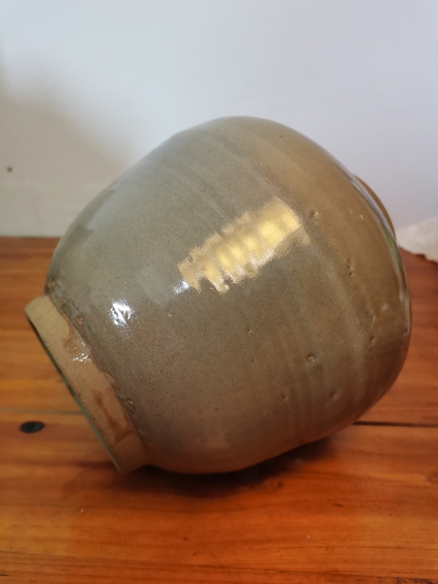 古玩陶瓷元明時期龍泉青瓷罐拍賣，當前價格390元