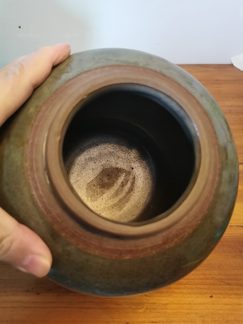 古玩陶瓷元明時期龍泉青瓷罐拍賣，當(dāng)前價格290元