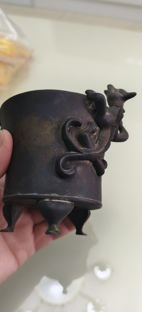 古玩銅器爐子真品鑒賞圖