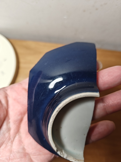 古玩陶瓷祭蘭釉瓷片真品鑒賞圖